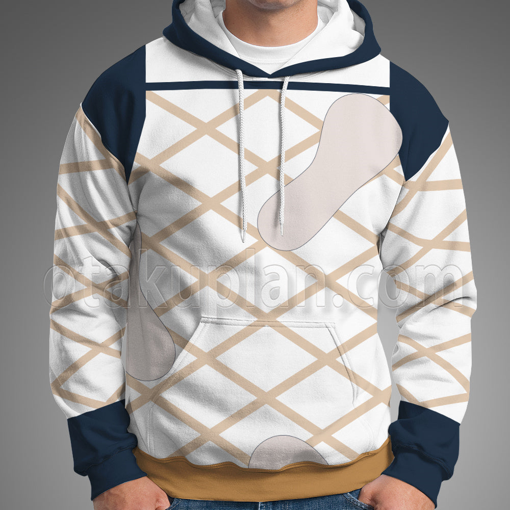 Anime Stone Ocean Narc Anastasia Blue Cosplay Hoodie