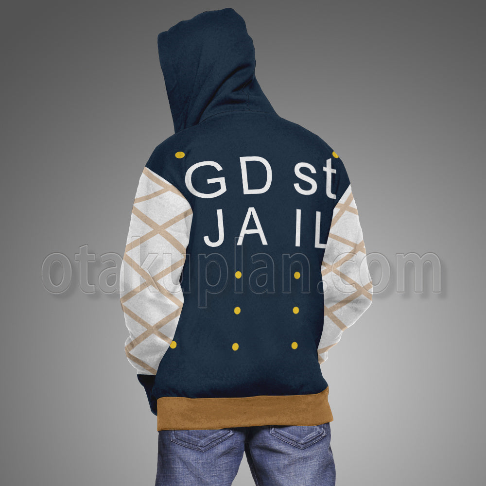 Anime Stone Ocean Narc Anastasia Blue Cosplay Hoodie