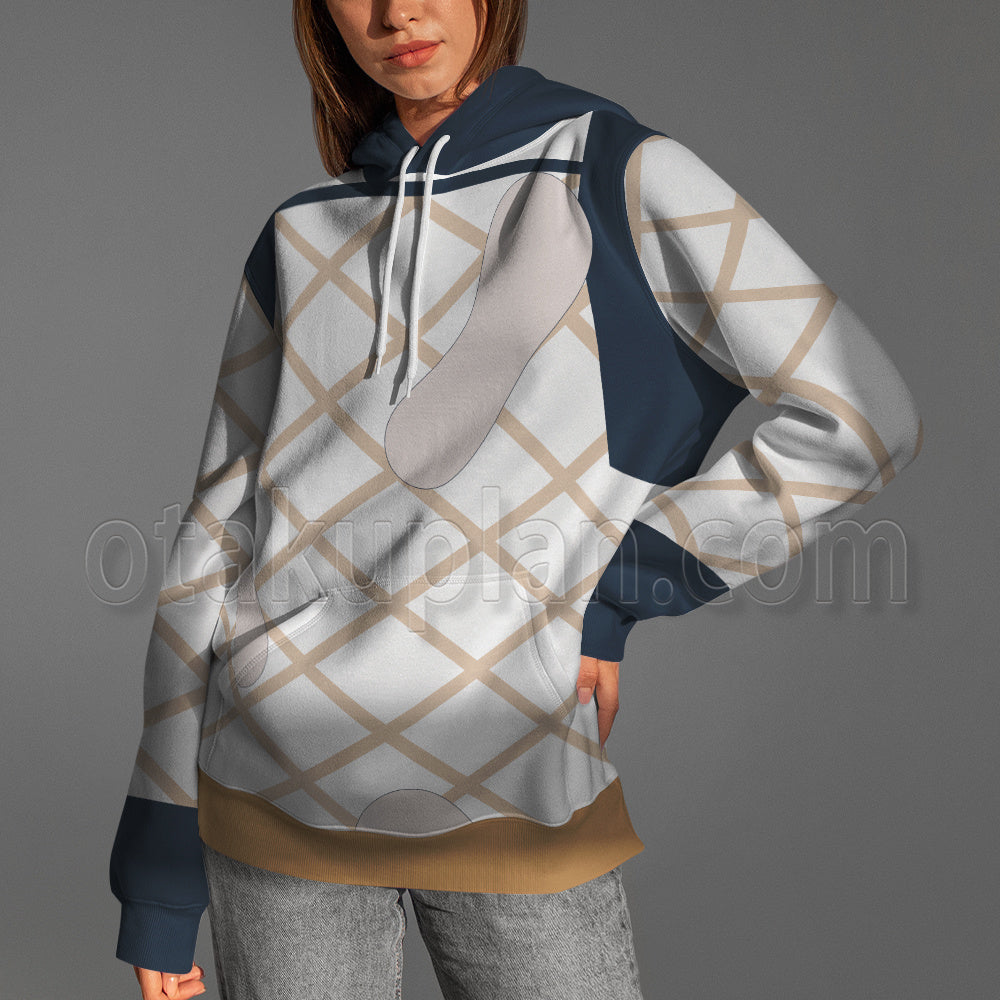Anime Stone Ocean Narc Anastasia Blue Cosplay Hoodie