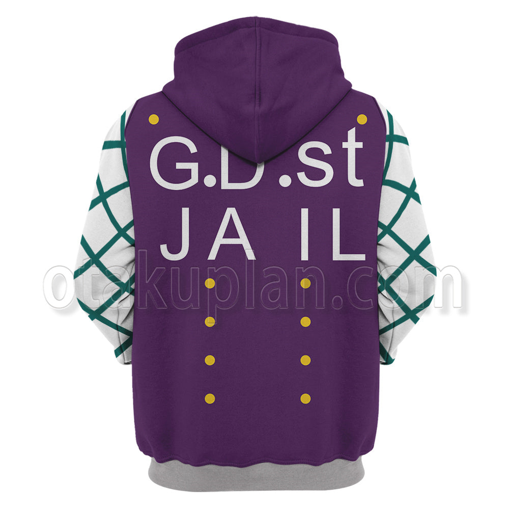 Anime Stone Ocean Narciso Anasui Cosplay Hoodie