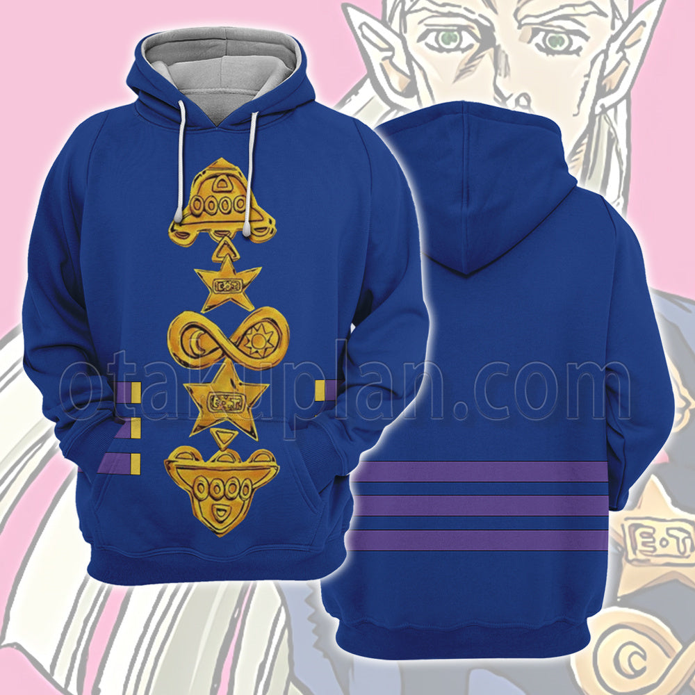 Anime Unbreakble Diamond Mikitaka Hazekura Alien Cosplay Hoodie