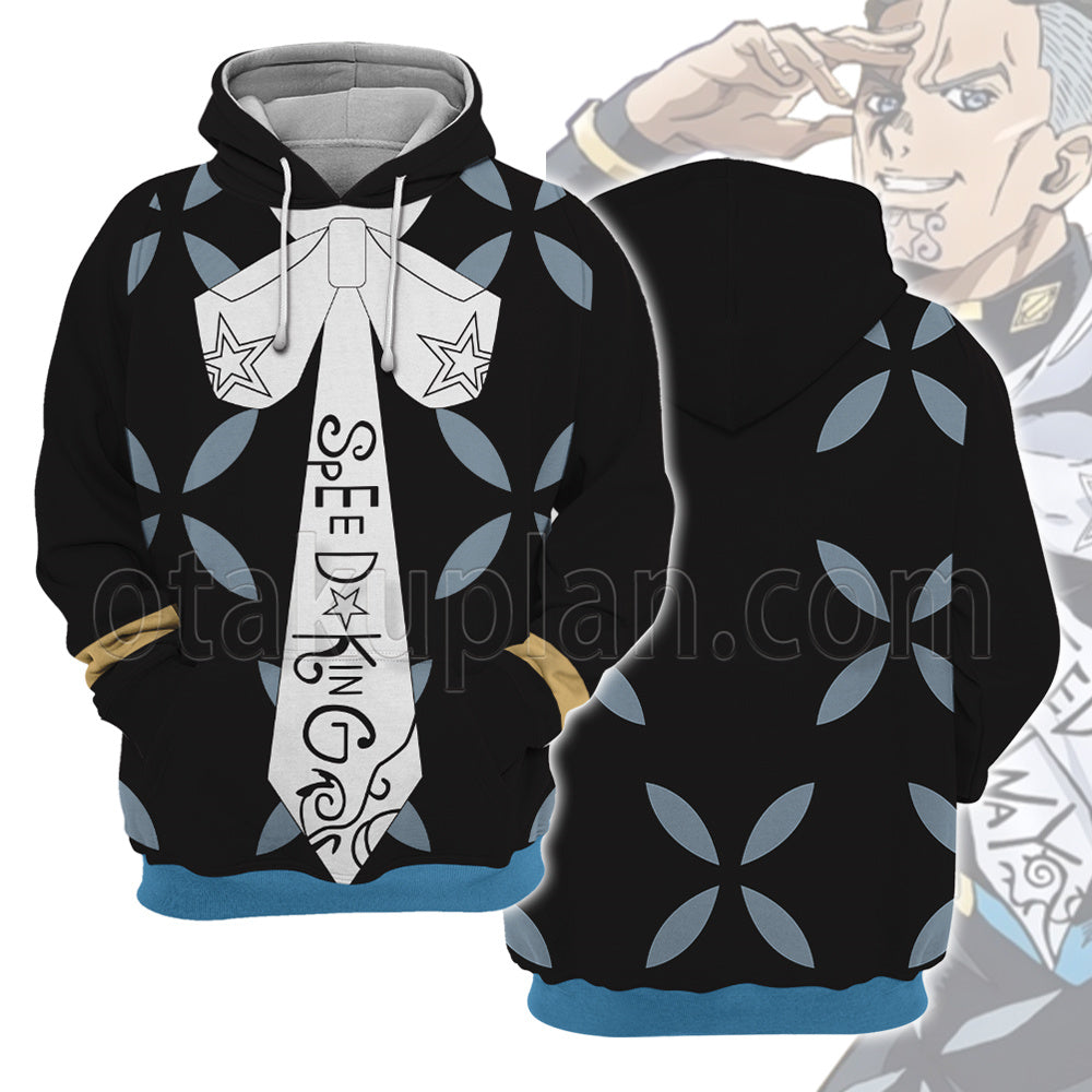 Anime Unbreakble Diamond Yuya Fungami Highway Star Cosplay Hoodie