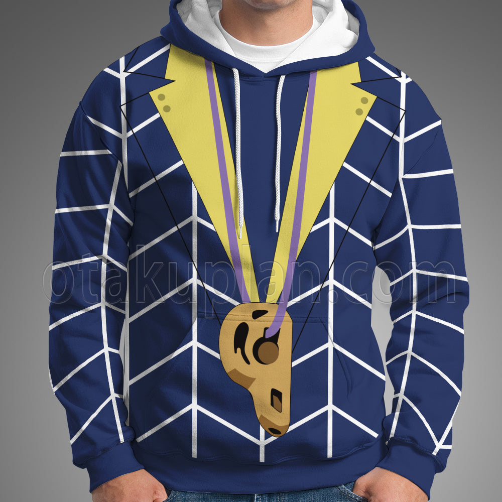 Anime Vento Aureo Golden Wind Prosciutto Blue Cosplay Hoodie
