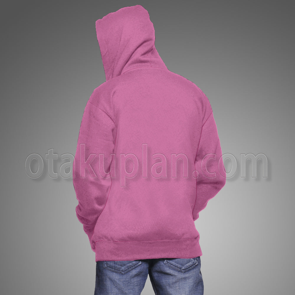 Anime Yoshikage Kira Pink Cosplay Hoodie
