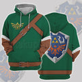 Legend Of Zelda Link Green Cosplay Hoodie