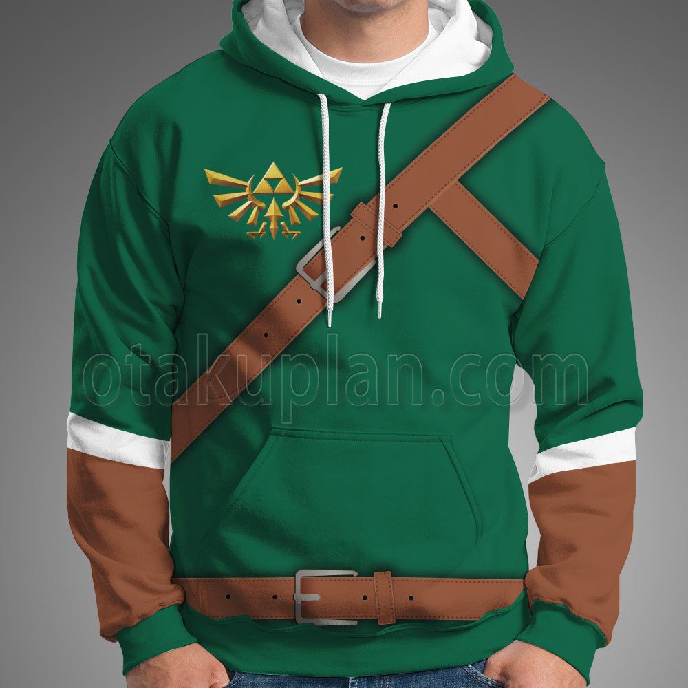 Legend Of Zelda Link Green Cosplay Hoodie
