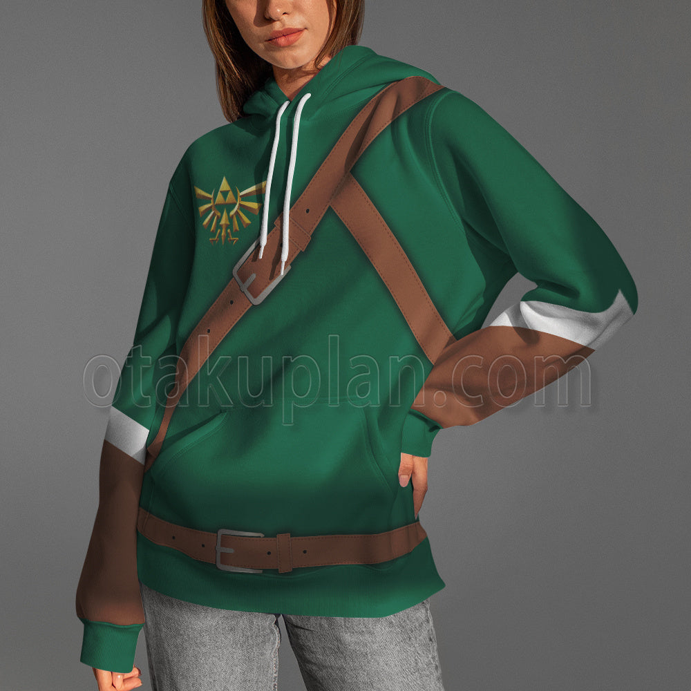 Legend Of Zelda Link Green Cosplay Hoodie