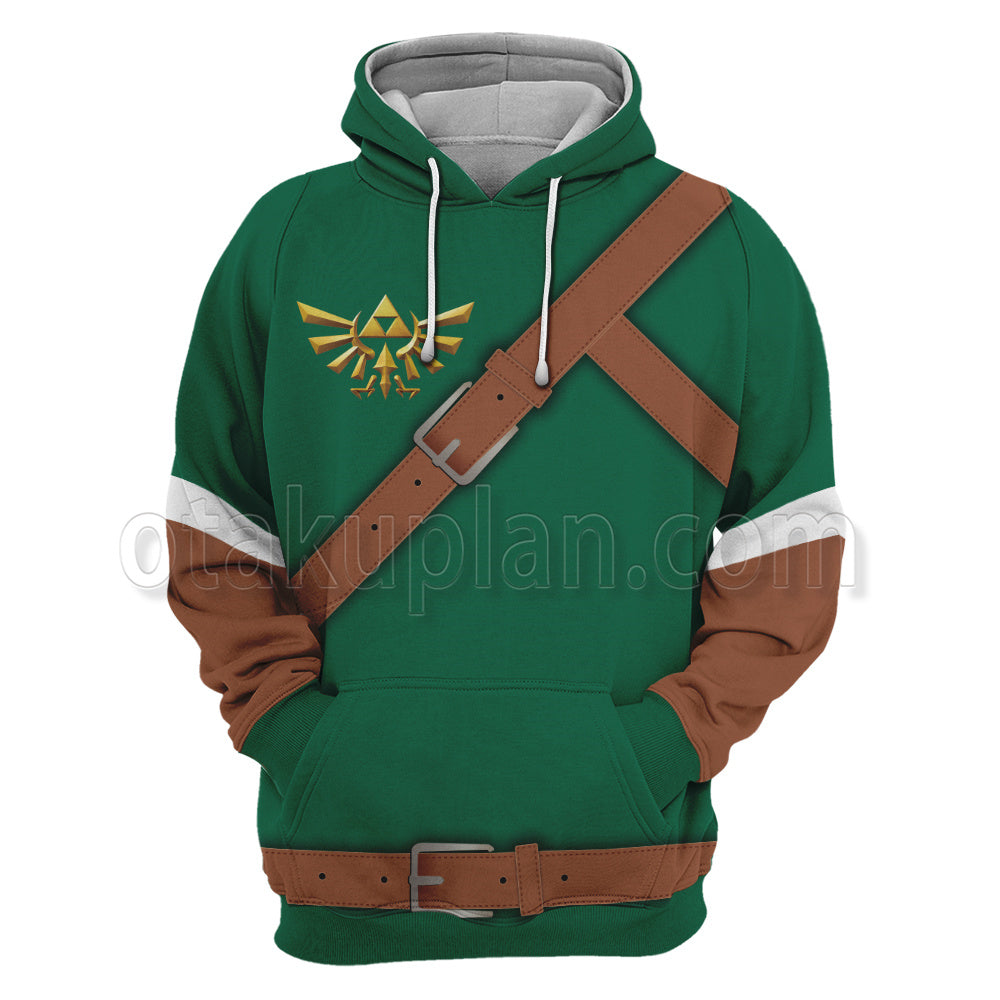 Legend Of Zelda Link Green Cosplay Hoodie