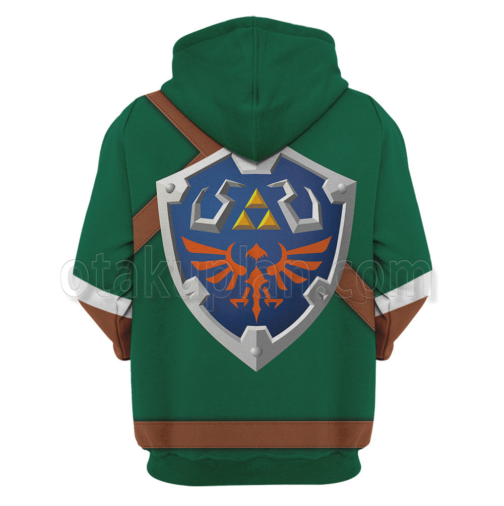 Legend Of Zelda Link Green Cosplay Hoodie