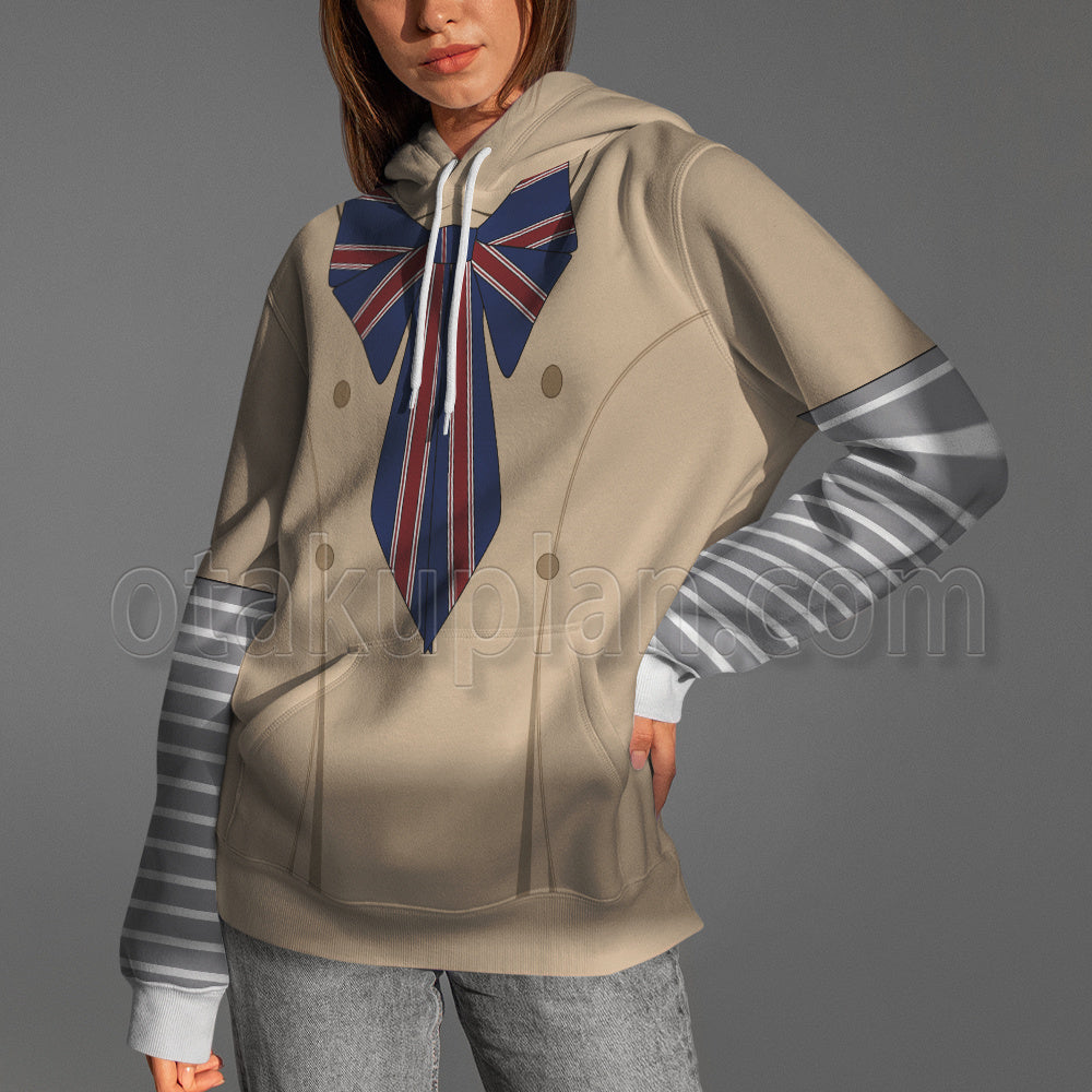 M3gan Beige Dress Cosplay Hoodie