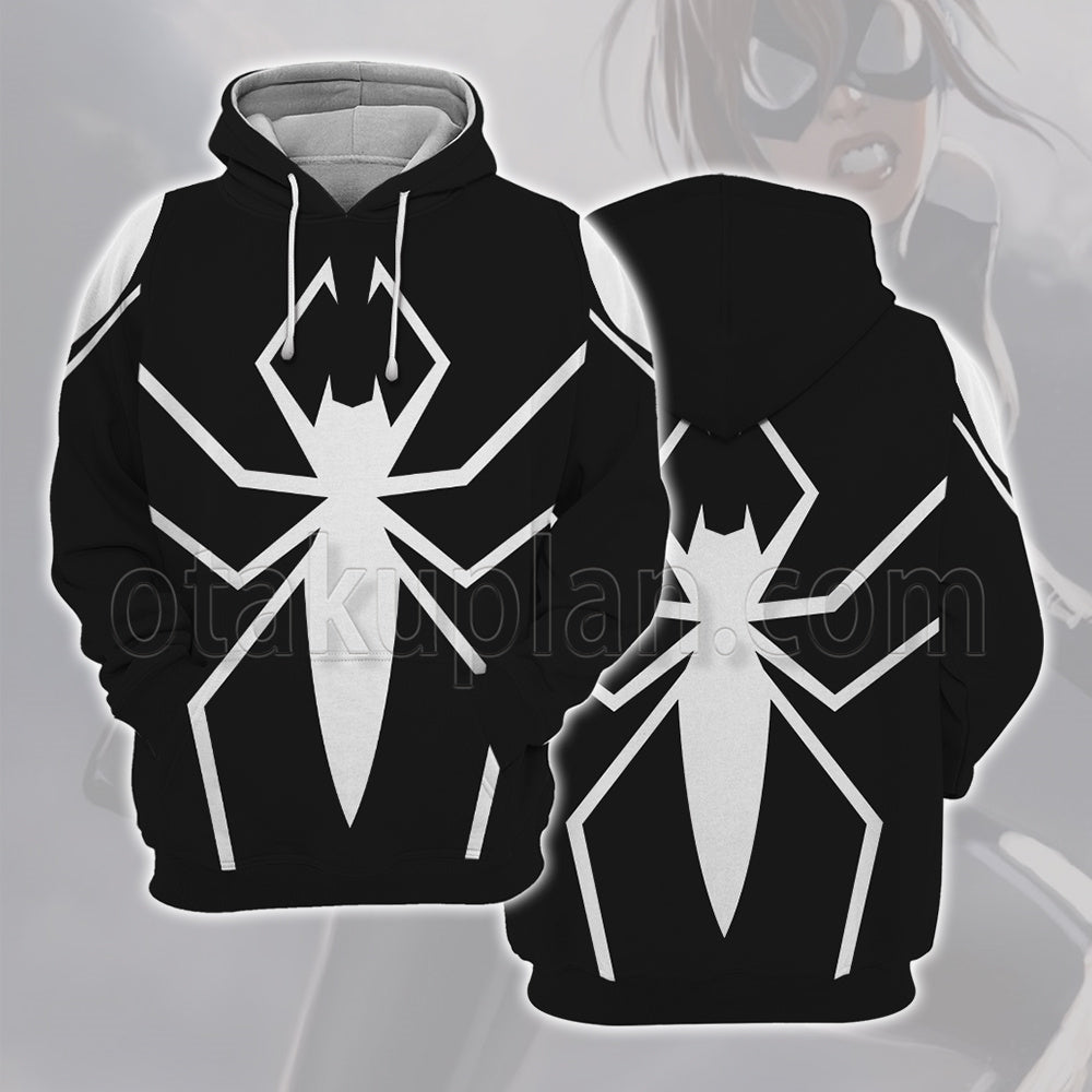 Madame Web Anya Corazon Comic Battle Suit Cosplay Hoodie