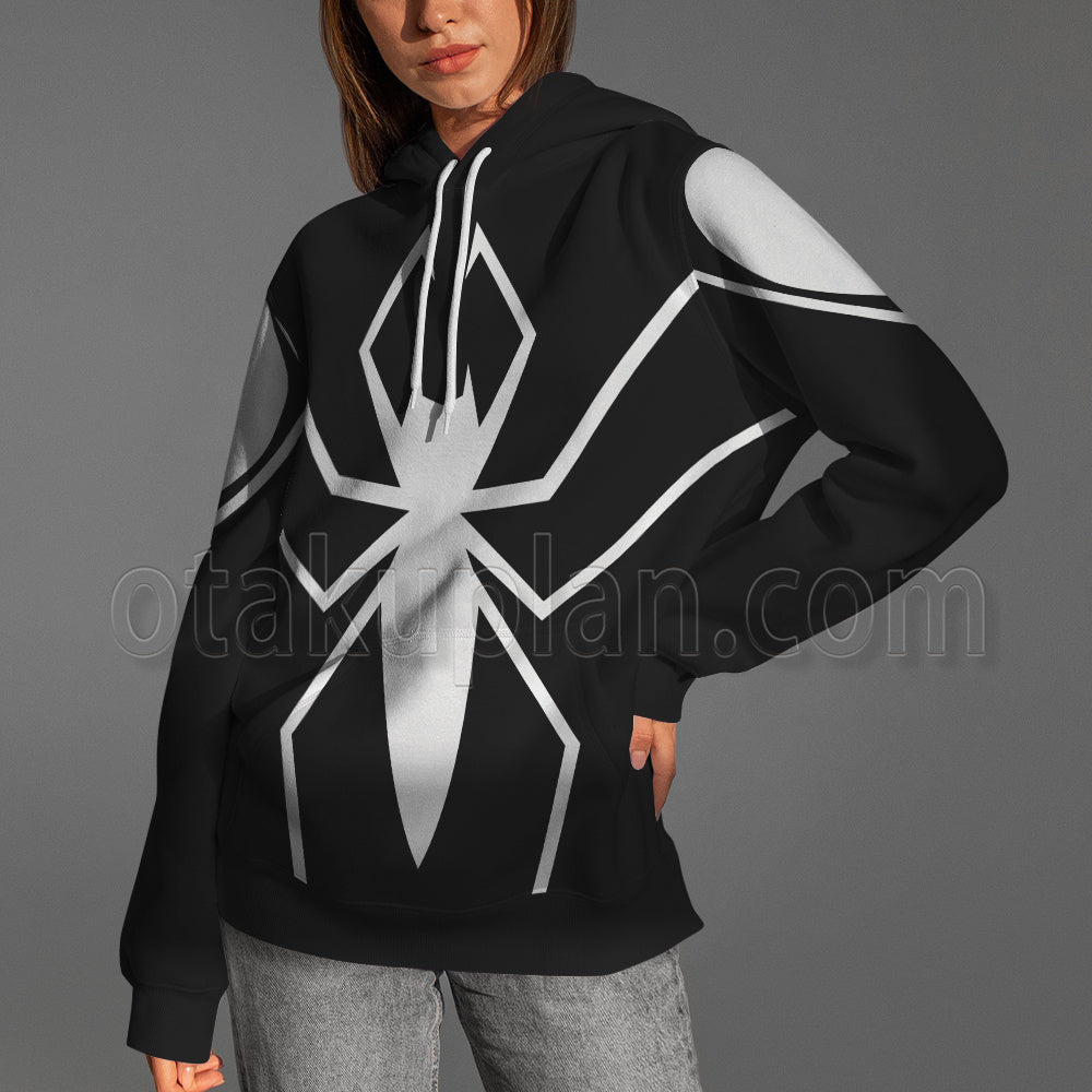 Madame Web Anya Corazon Comic Battle Suit Cosplay Hoodie