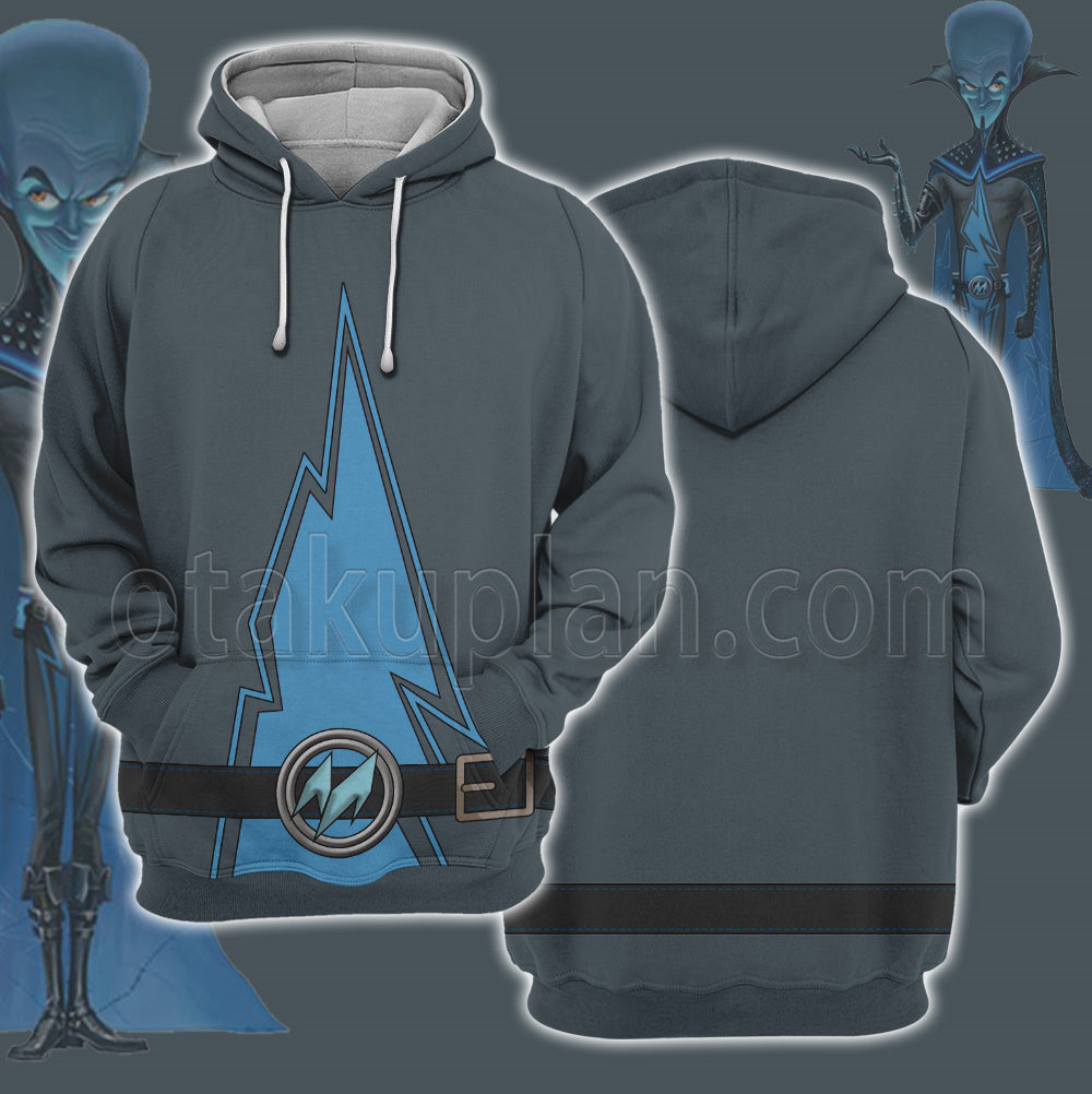 Megamind Blue Lightning Cosplay Hoodie