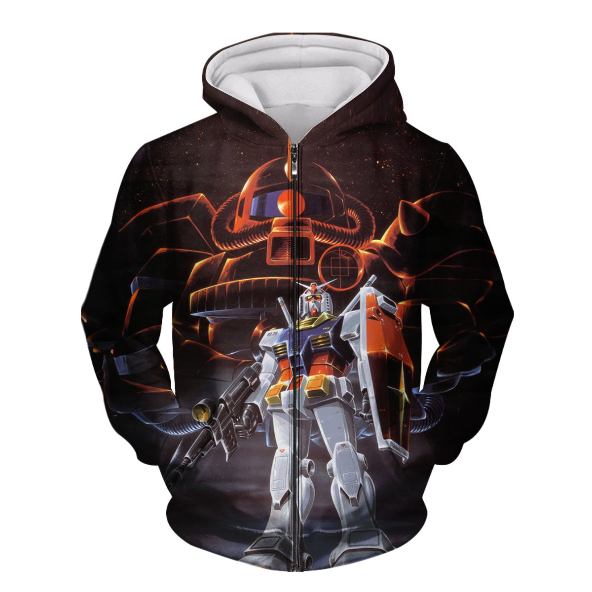 Mobile Suit Gundam Rx78 2 With Zaku Ii Anime Apparel