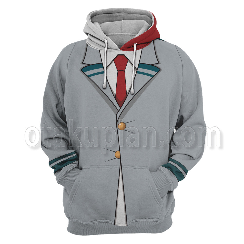 Anime Todoroki Shouto Grey Uniform Cosplay Hoodie