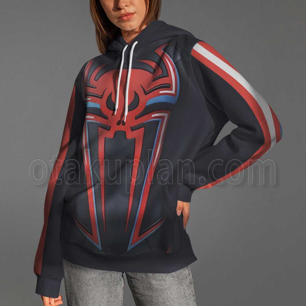 New 2099 Miles Morales Spider Hero Jumpsuit Cosplay Hoodie