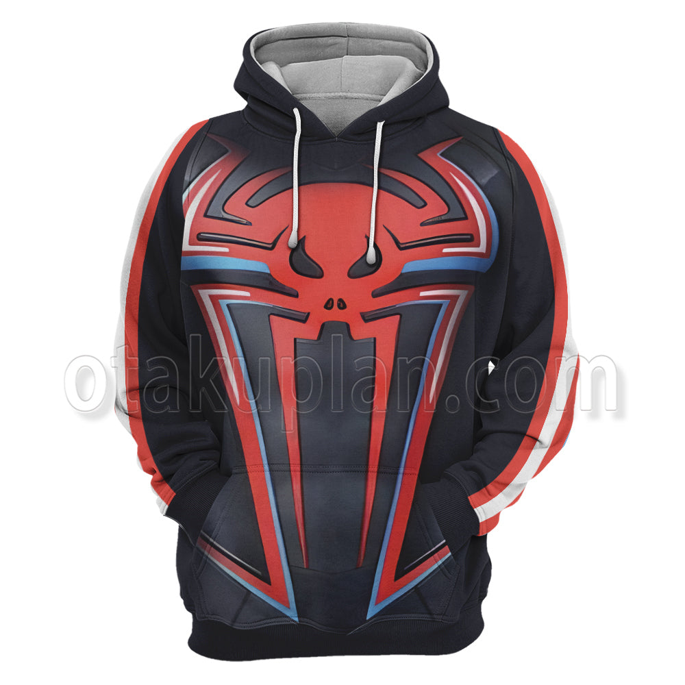 New 2099 Miles Morales Spider Hero Jumpsuit Cosplay Hoodie