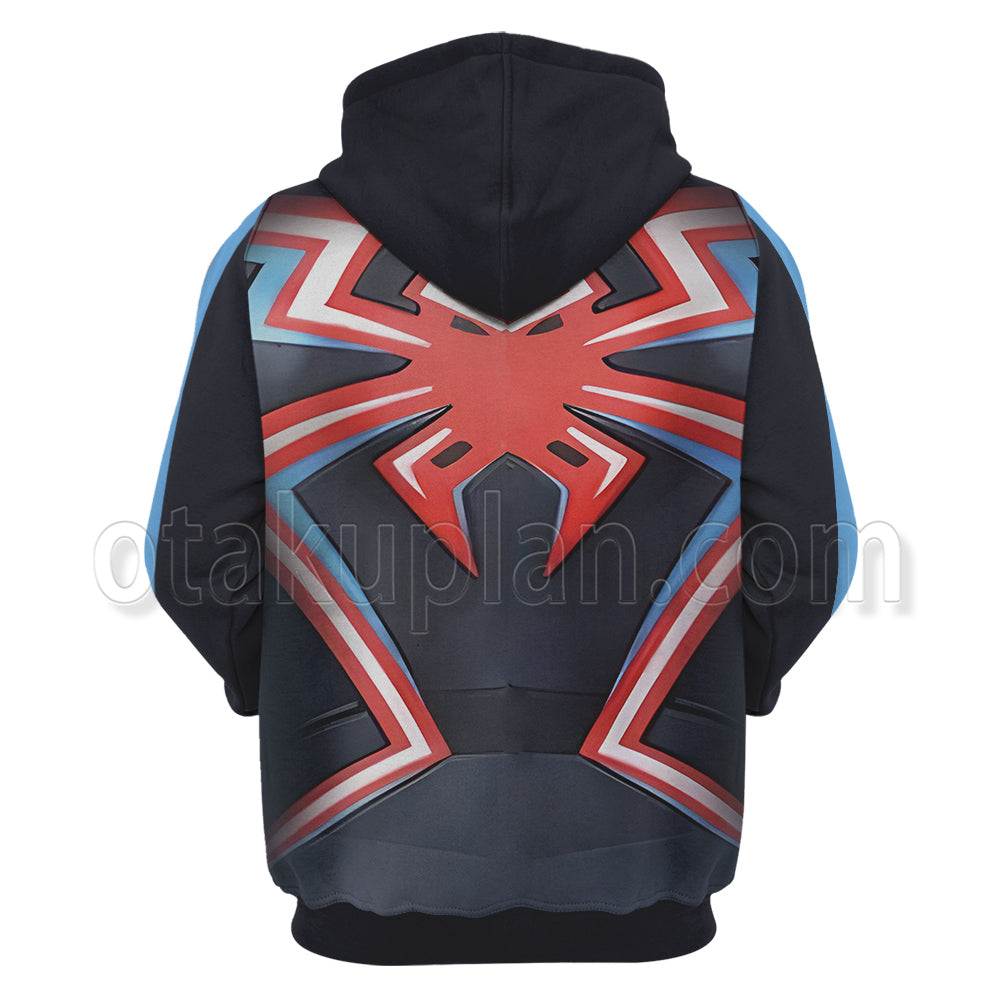 New 2099 Miles Morales Spider Hero Jumpsuit Cosplay Hoodie
