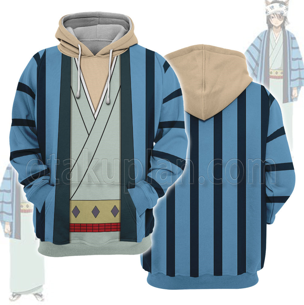 Nurarihyon No Mago Ryouta Neko Line Kimono Cosplay Hoodie
