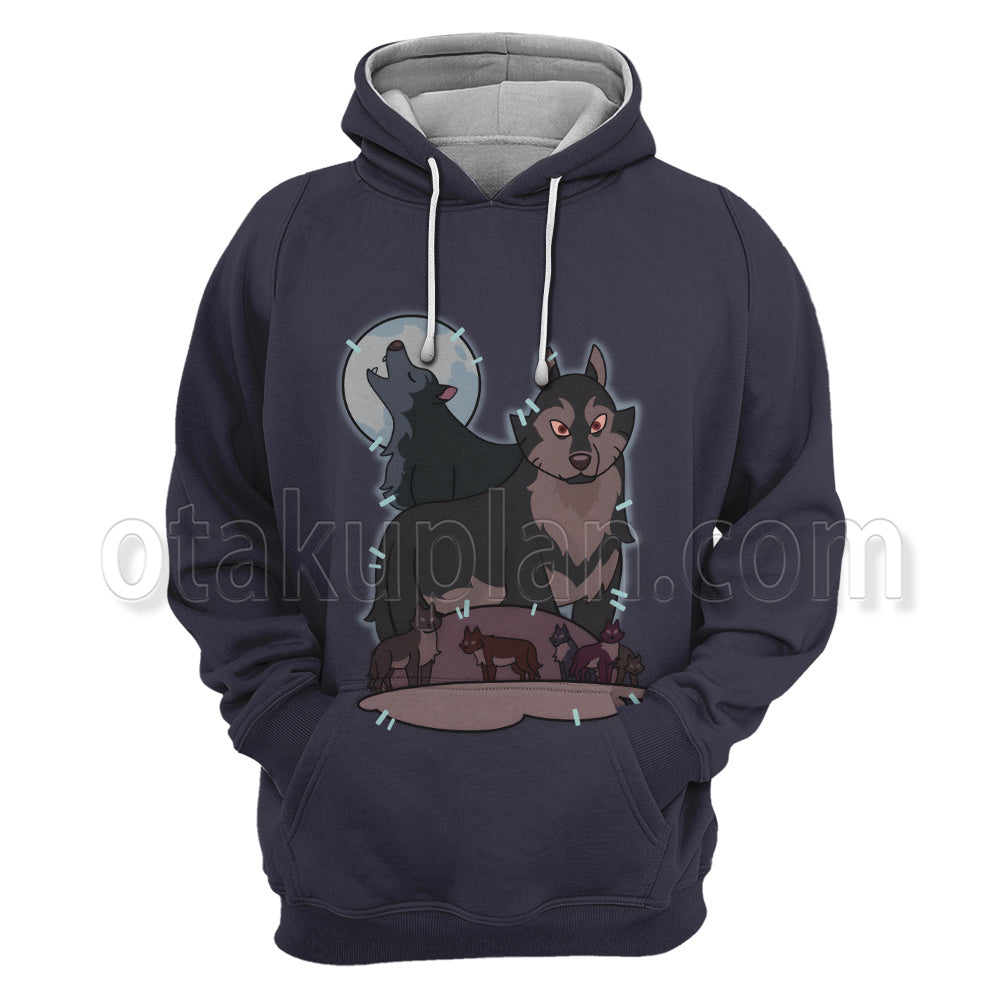 Owl Hunter Wolf Pattern Cosplay Hoodie
