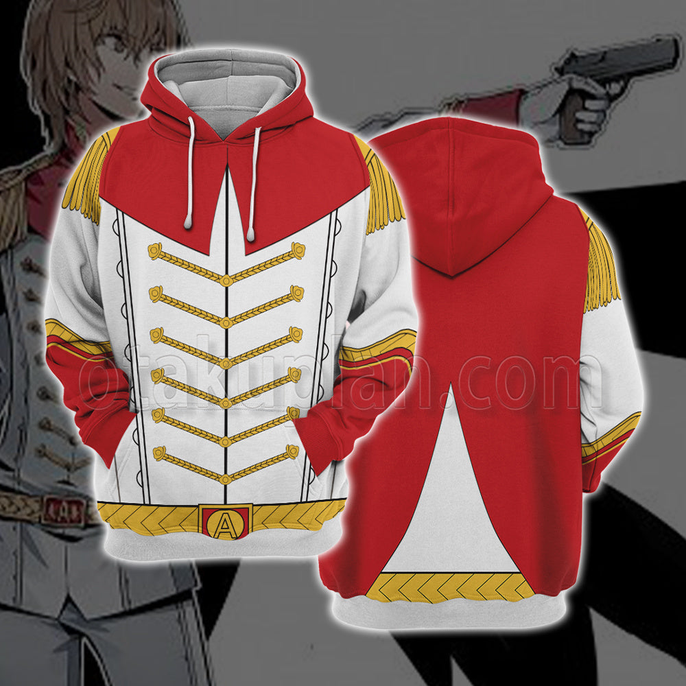 Persona 5 Crow Goro Akechi White Cosplay Hoodie