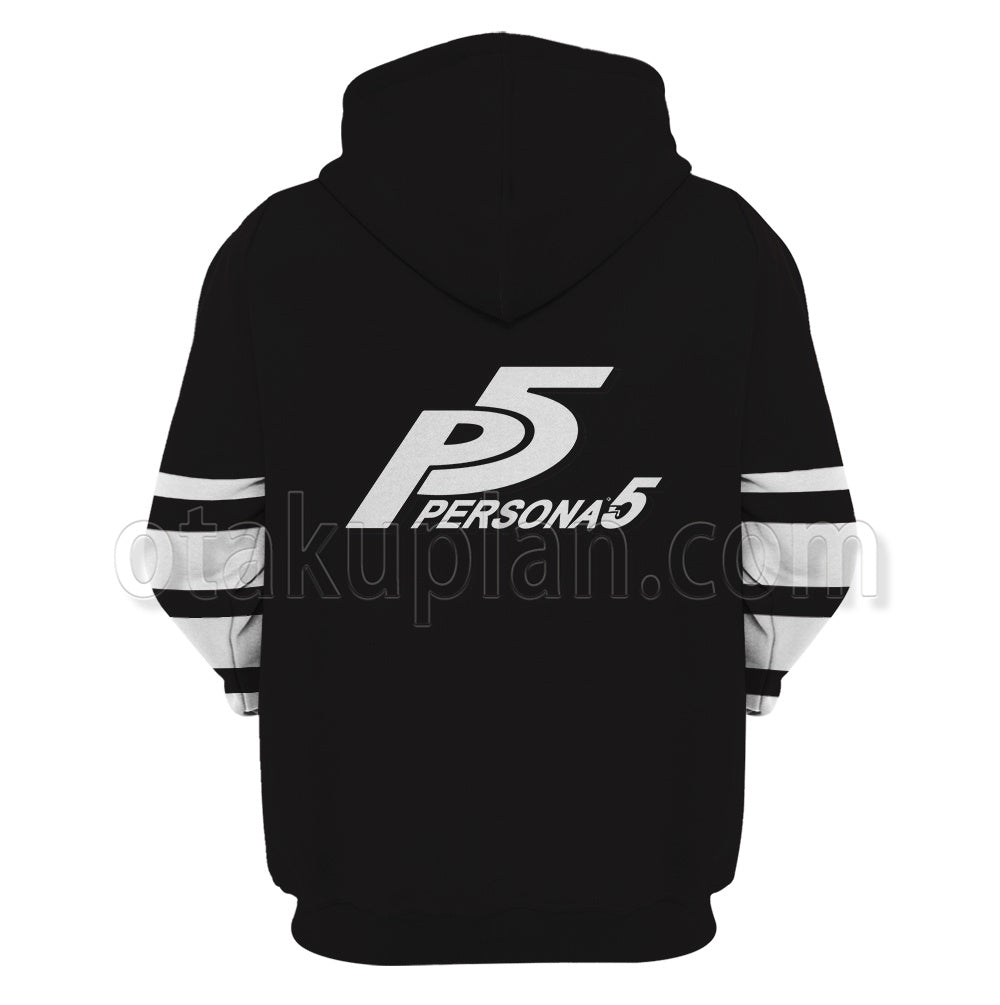 Persona 5 The Animation Rio X Teir Figma Oracle Black Cosplay Hoodie