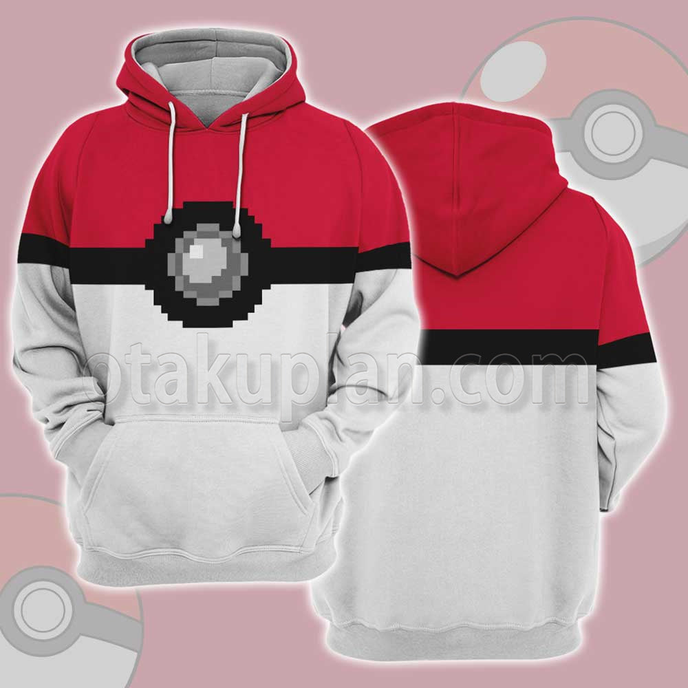 Pm Pokeball Red Cosplay Hoodie