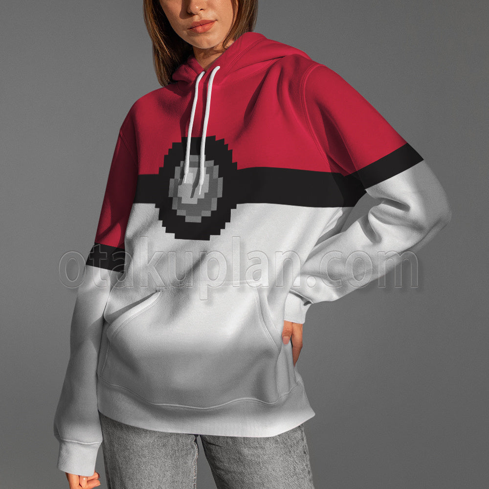 Pm Pokeball Red Cosplay Hoodie