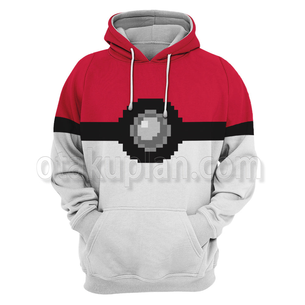 Pm Pokeball Red Cosplay Hoodie
