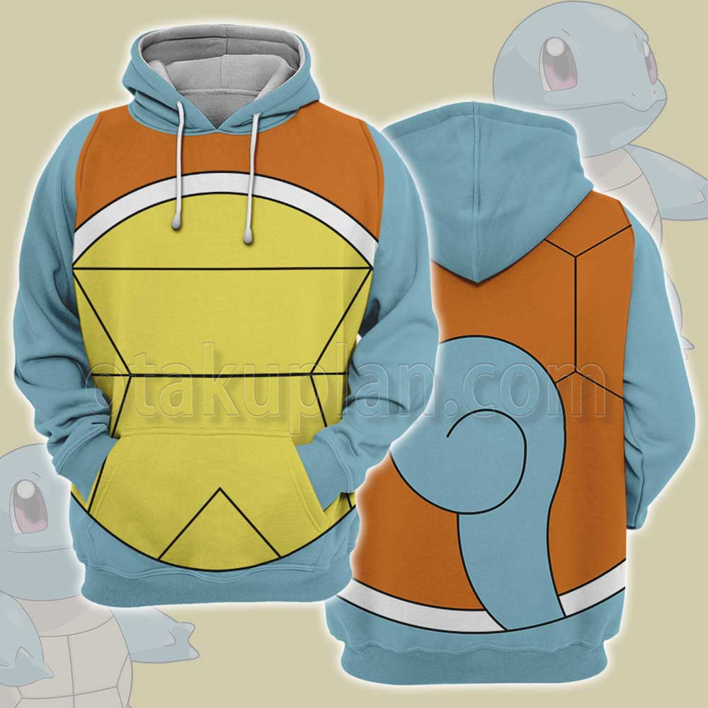 Pm Squirtle Face Cosplay Hoodie