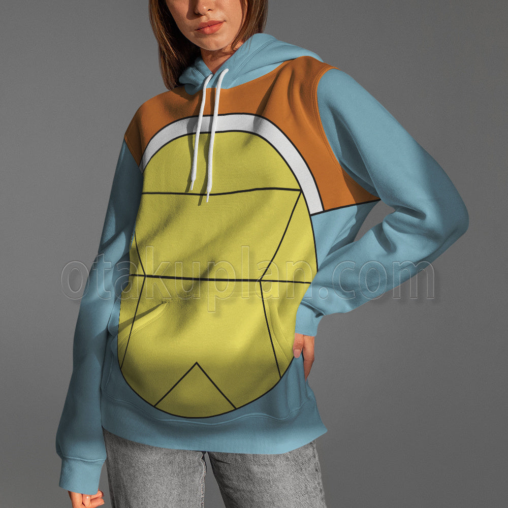 Pm Squirtle Face Cosplay Hoodie