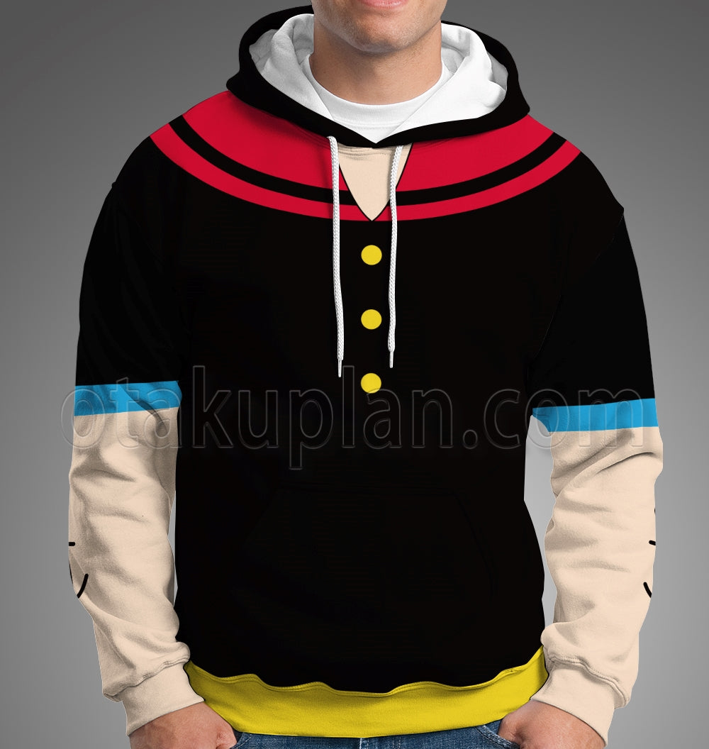 Popeye The Sailor Popeye Cosplay Hoodie