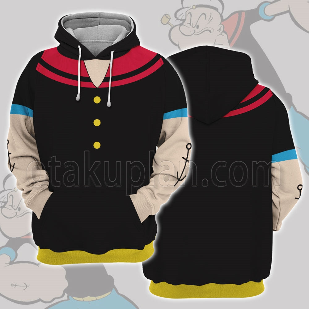 Popeye The Sailor Popeye Cosplay Hoodie