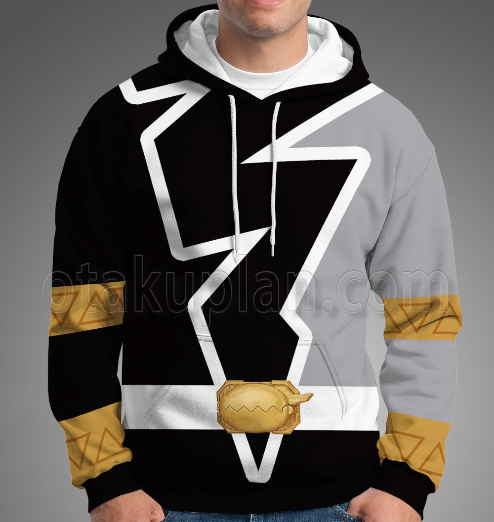 Power Rangers Dino Fury Black Ranger Cosplay Hoodie