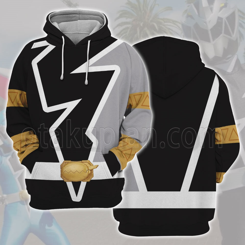 Power Rangers Dino Fury Black Ranger Cosplay Hoodie