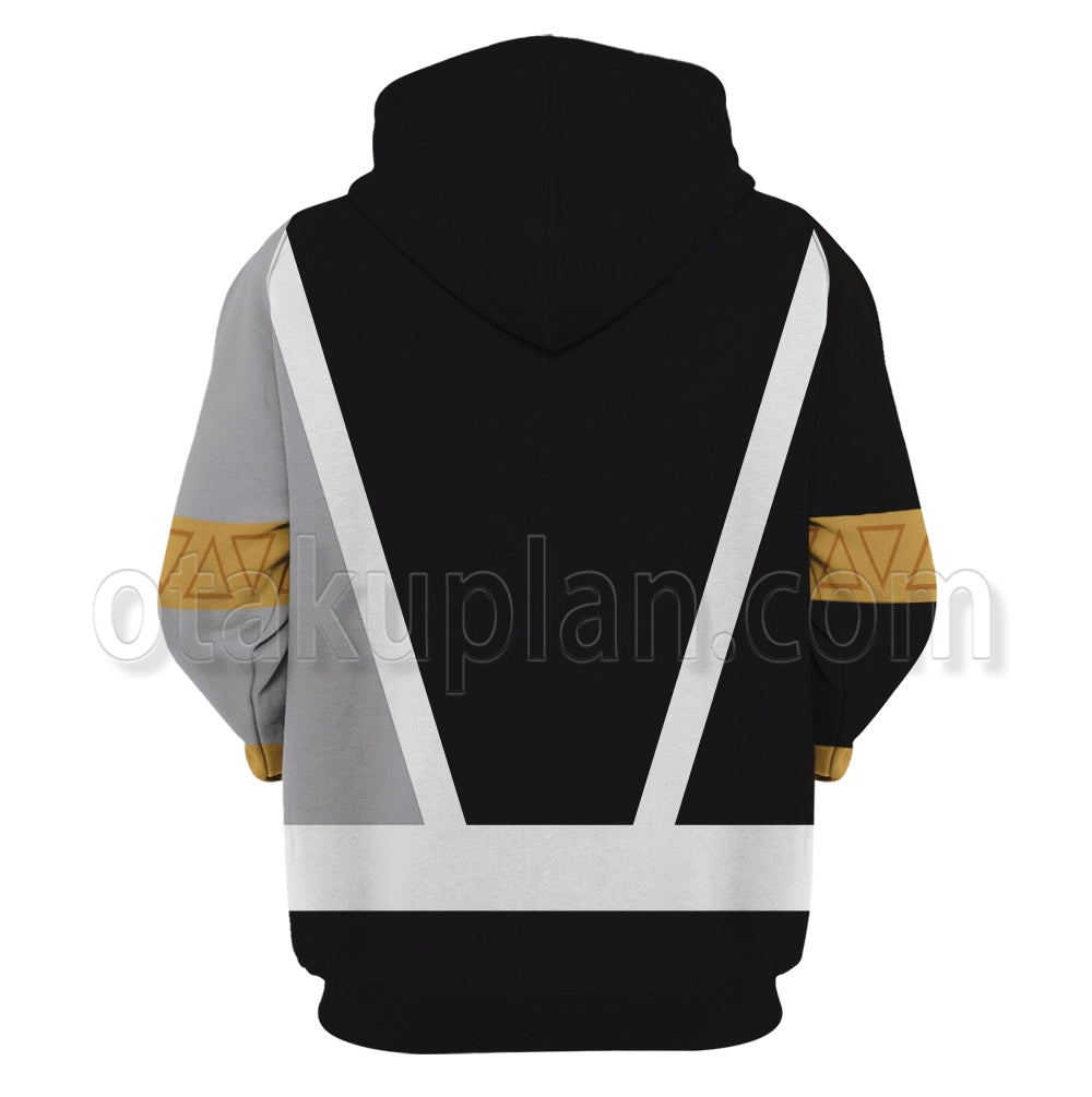 Power Rangers Dino Fury Black Ranger Cosplay Hoodie