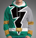 Power Rangers Dino Fury Green Ranger Cosplay Hoodie
