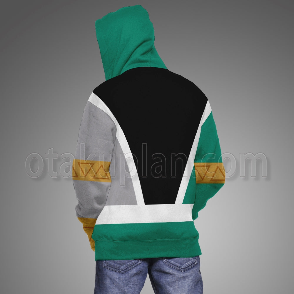 Power Rangers Dino Fury Green Ranger Cosplay Hoodie