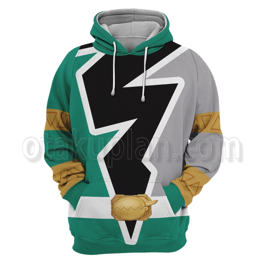 Power Rangers Dino Fury Green Ranger Cosplay Hoodie