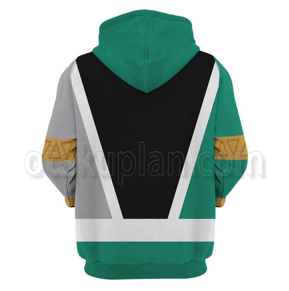 Power Rangers Dino Fury Green Ranger Cosplay Hoodie