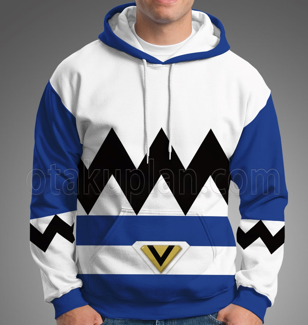Power Rangers Lost Galaxy Episode Blue Cosplay Hoodie