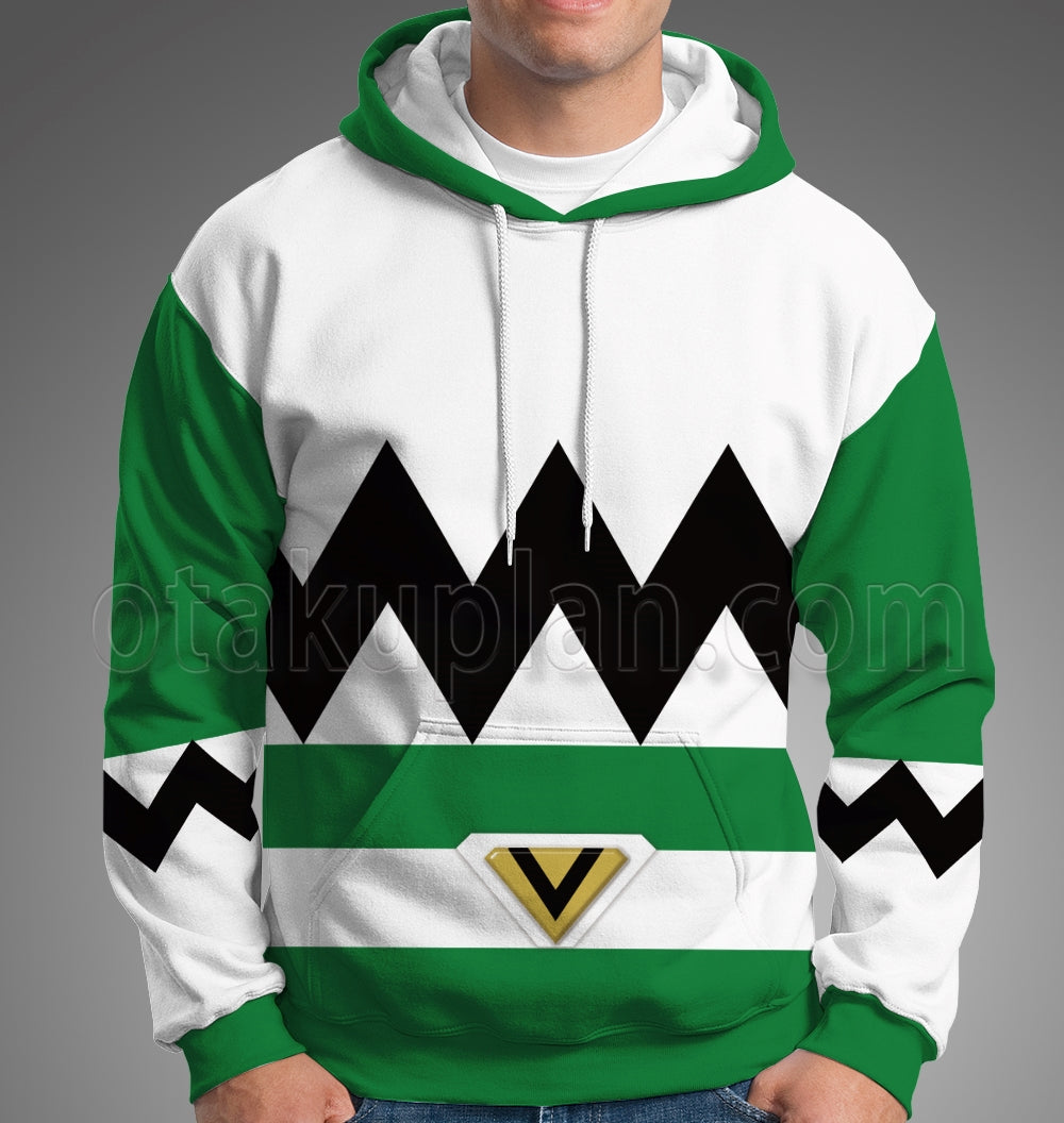 Power Rangers Lost Galaxy Episode Green Cosplay Hoodie