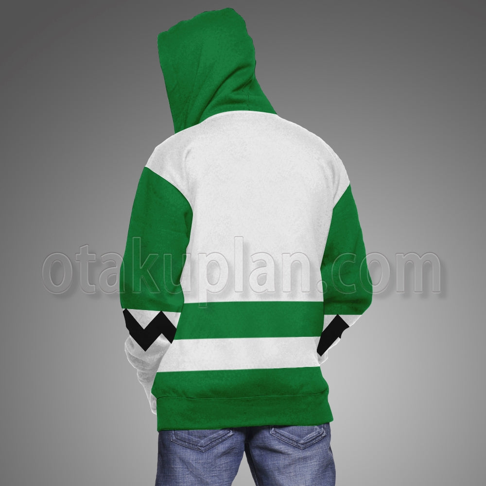 Power Rangers Lost Galaxy Episode Green Cosplay Hoodie