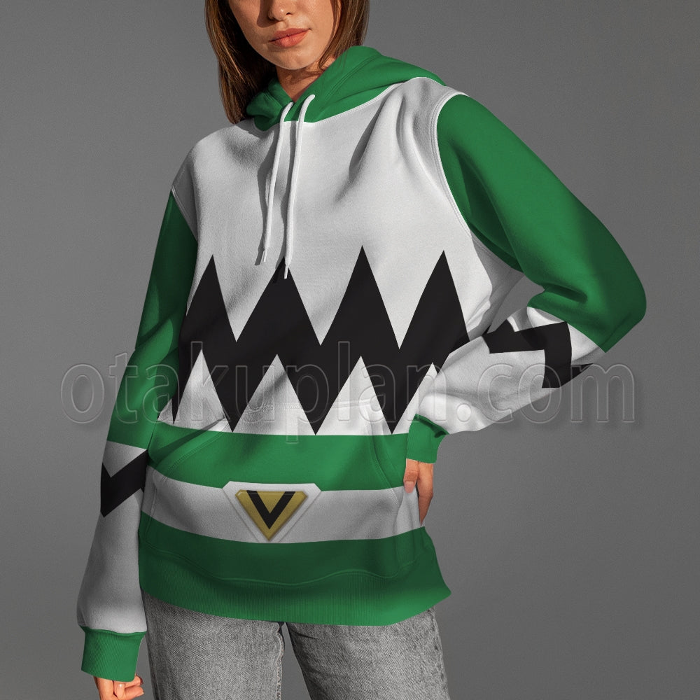 Power Rangers Lost Galaxy Episode Green Cosplay Hoodie