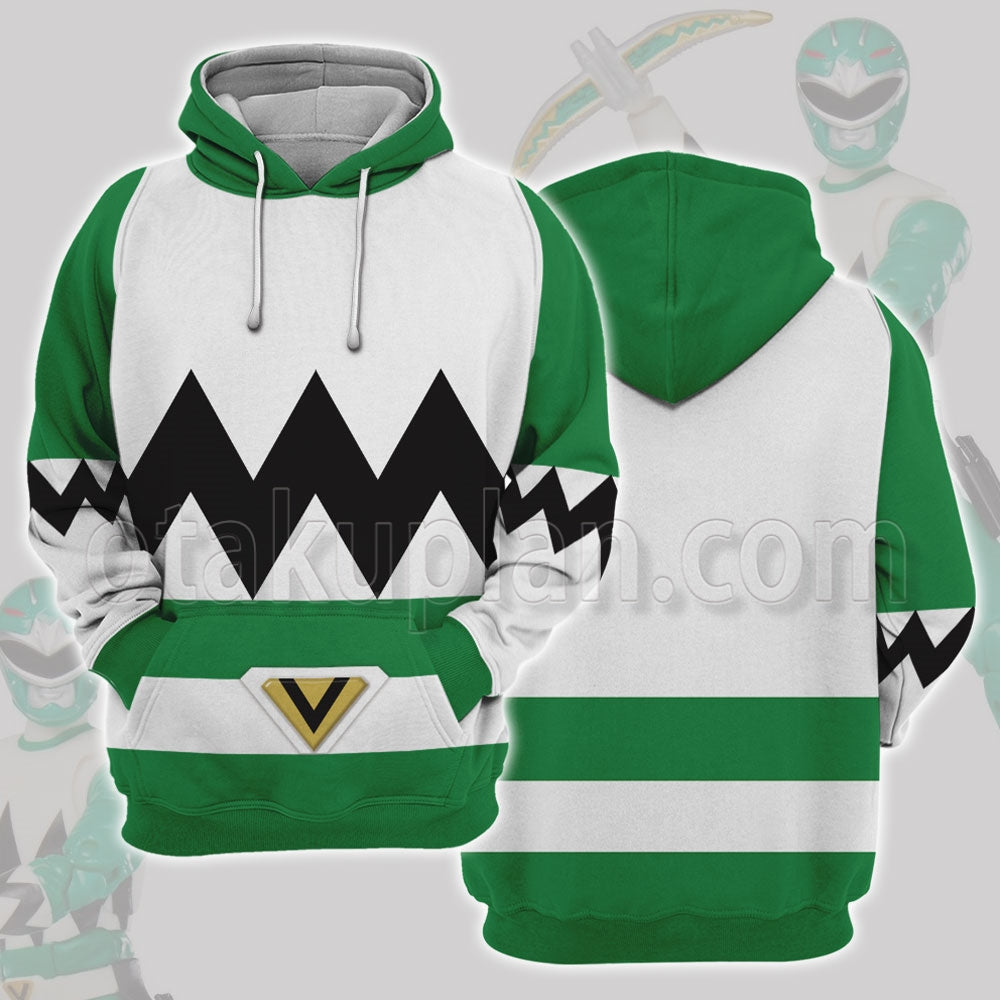 Power Rangers Lost Galaxy Episode Green Cosplay Hoodie