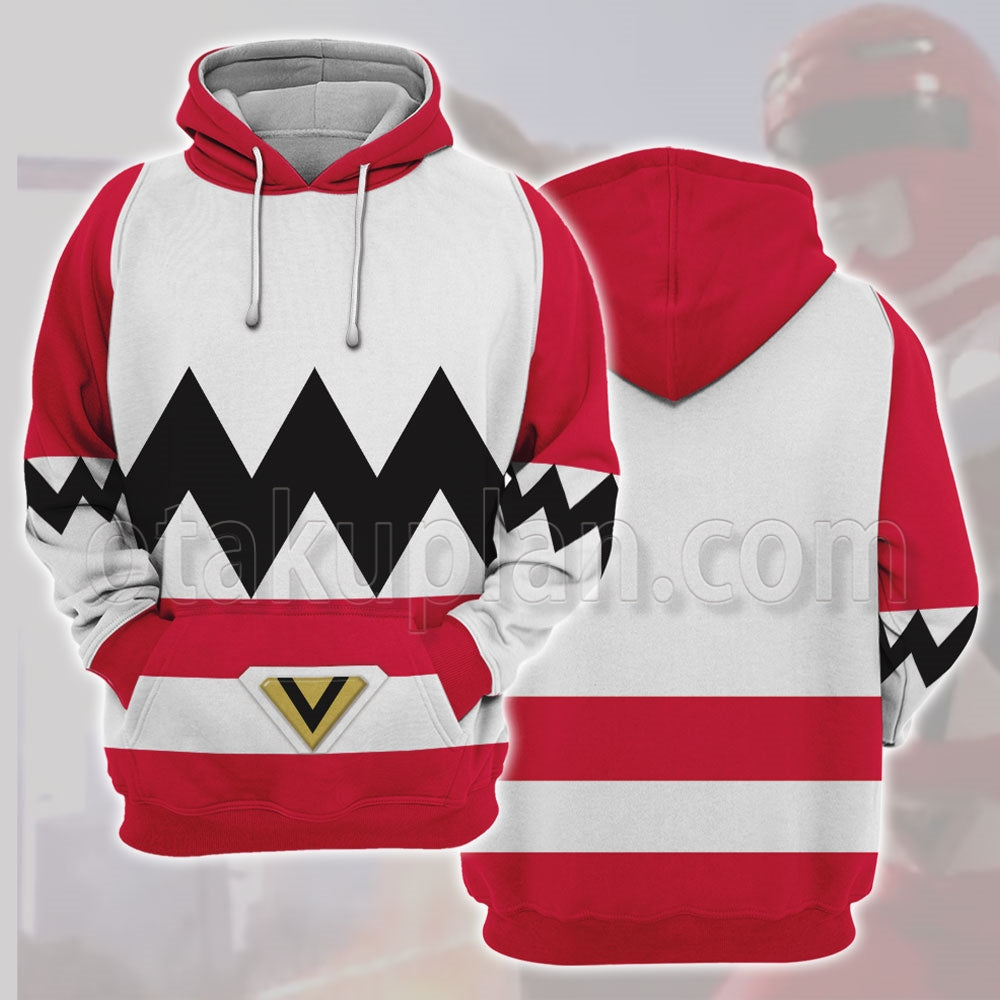 Power Rangers Lost Galaxy Episode Red Cosplay Hoodie