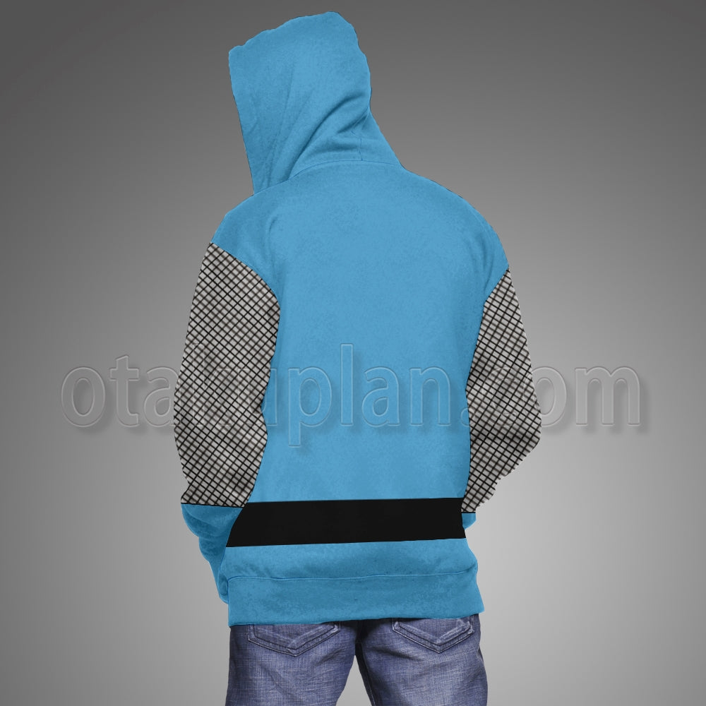 Power Rangers Ninja Storm Blue Cosplay Hoodie