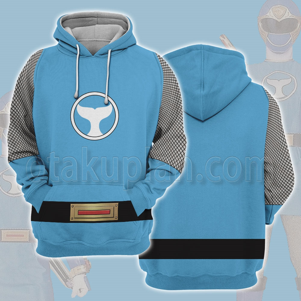 Power Rangers Ninja Storm Blue Cosplay Hoodie