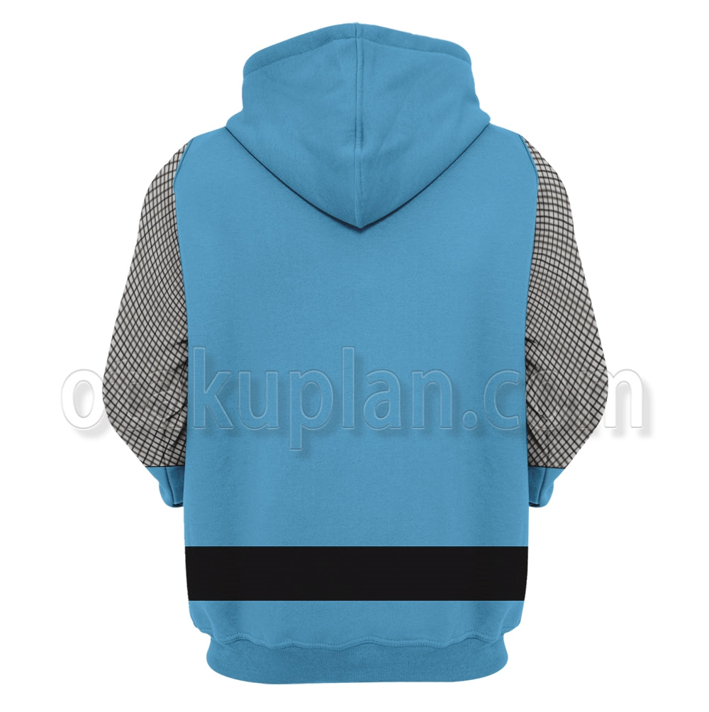 Power Rangers Ninja Storm Blue Cosplay Hoodie