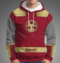Power Rangers Ninja Storm Crimson Thunder Ranger Red Cosplay Hoodie
